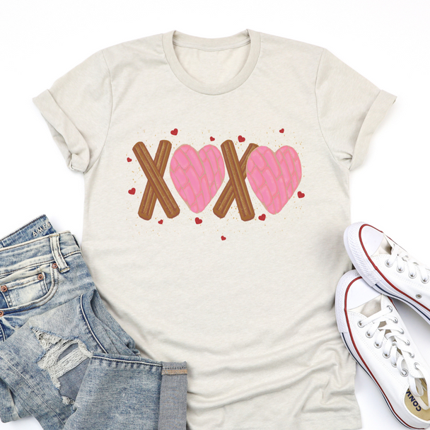 Churro and Conchas XOXO Valentine's Day T-shirt