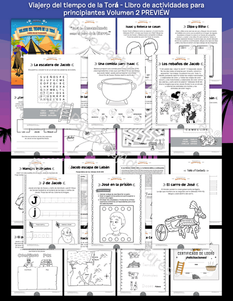 Viajero del tiempo de la Torá: Libro de actividades para principiantes 2