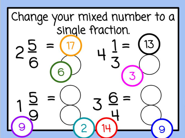 Equivalent Fractions with Number Chips - Space-themed - Digital and Printable