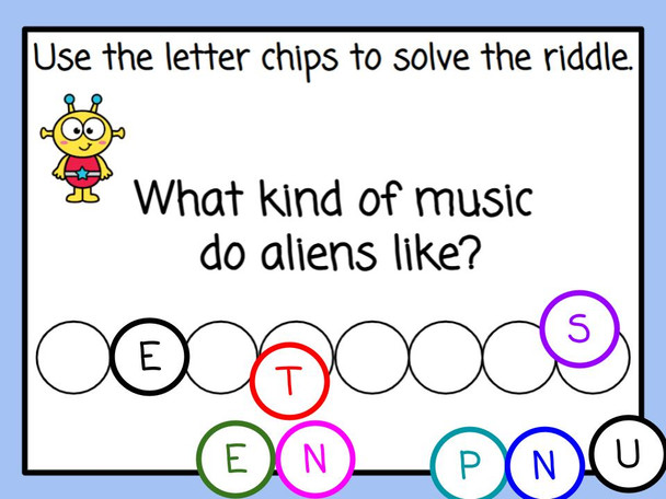 Equivalent Fractions with Number Chips - Space-themed - Digital and Printable