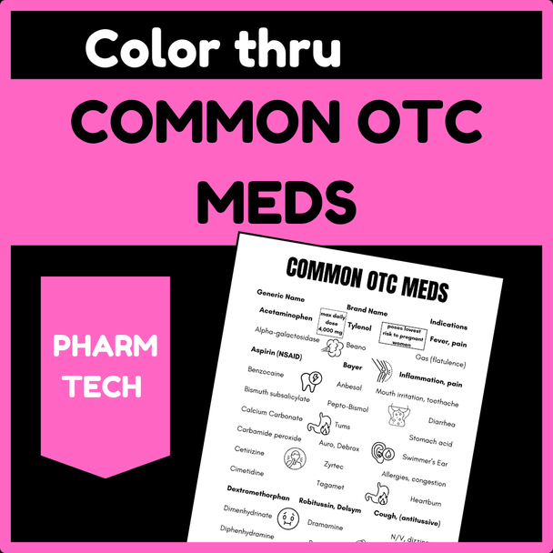 Color thru OTC Meds