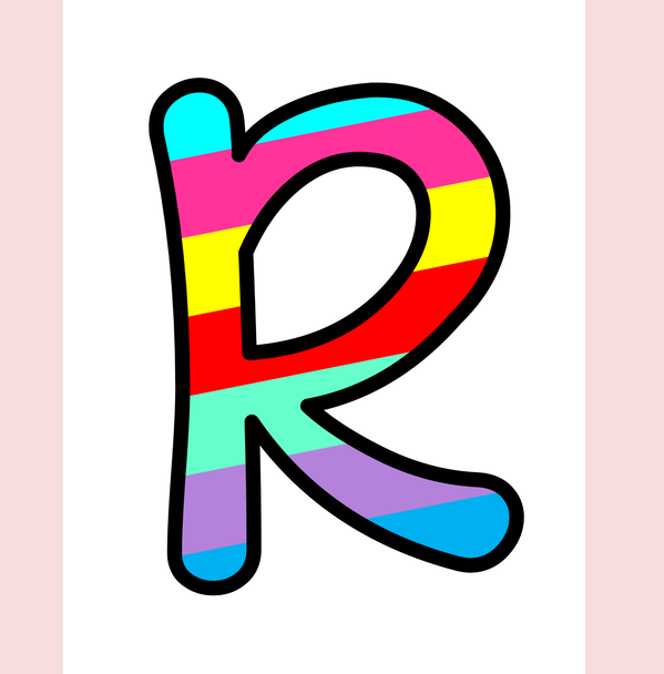 Printable Colorful Bulletin Board Letters for Kindergarten, Large Letters