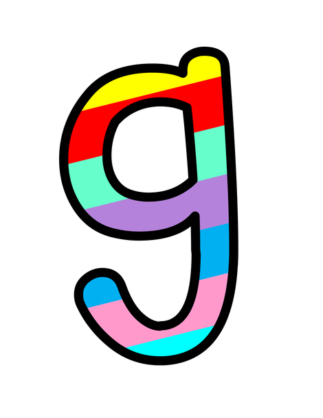 Printable Colorful Bulletin Board Letters for Kindergarten, Large Letters
