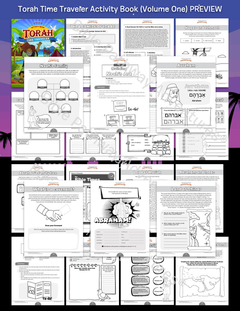BUNDLE: Torah Time Traveler Activity Books (kids ages 8-12)