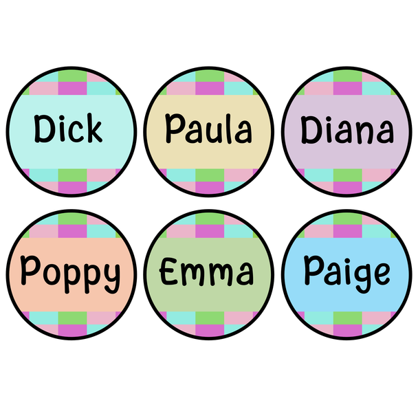 Printable Boho Student Nameplates, Editable Classroom Labels, Templates