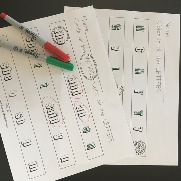 Concepts of Print - Early Literacy -Letters, Consonants,Vowels - Diff. Fonts