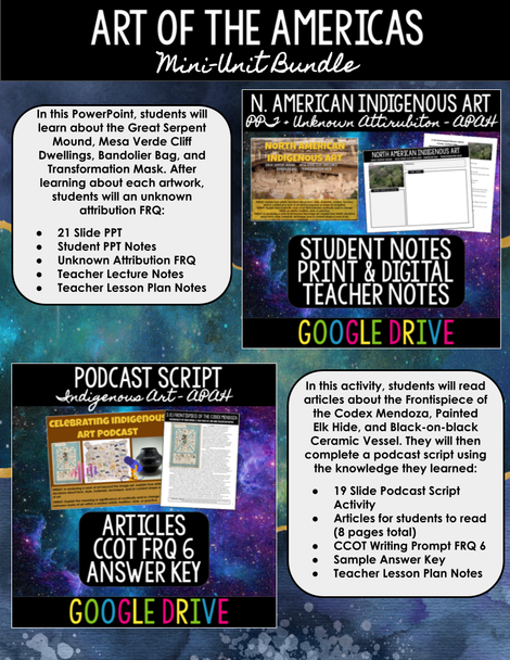 Art of the Americas Mini-Unit Bundle