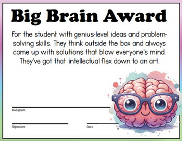Funny End-of-Year Student Awards – Gen Z Style Superlatives (Editable Names)