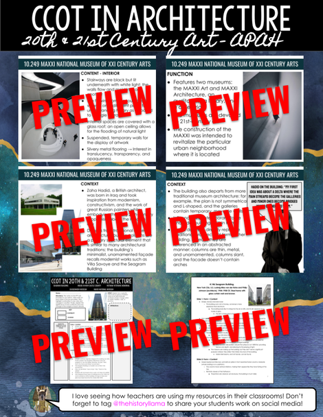 CCOT in 20th & 21st Century Architecture - AP Art History