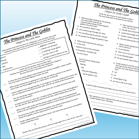 The Princess and the Goblin Novel Study