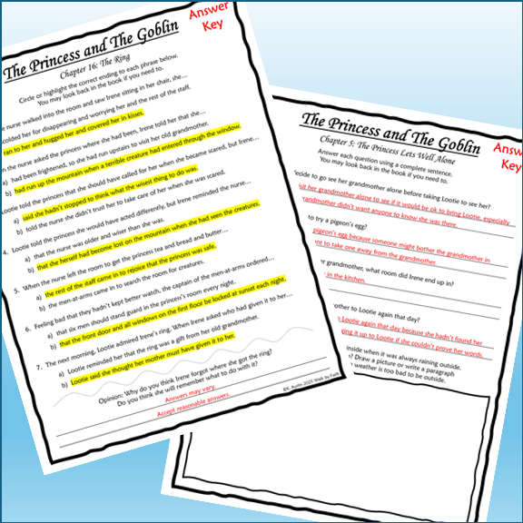 The Princess and the Goblin Novel Study