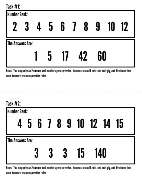 The Answers Are... Whole Numbers Part 3: A BTC Non-Curricular Thinking Task