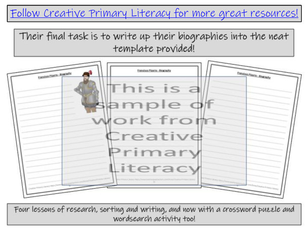 Francisco Pizarro Biography Writing Unit | 5th Grade & 6th Grade