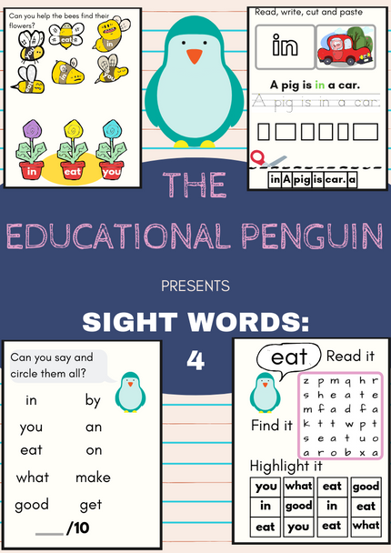 Sight Words for Beginners - 4