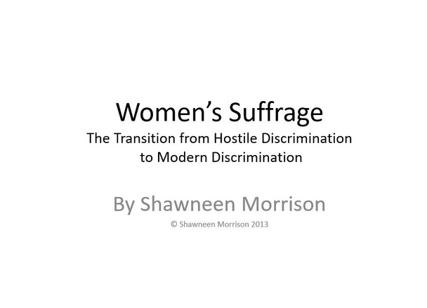 Women's Suffrage Simulation