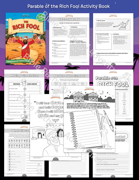 Bible Parable: The Rich Fool Activity Book