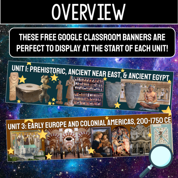 AP Art History Google Classroom Banners