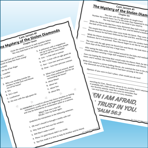 Cam Jansen Novel Study Bundle