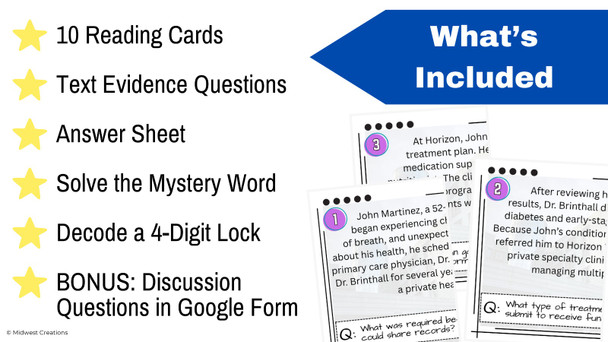 HIPAA & Healthcare Systems Case Study | Privacy & Law Scavenger Hunt for CTE