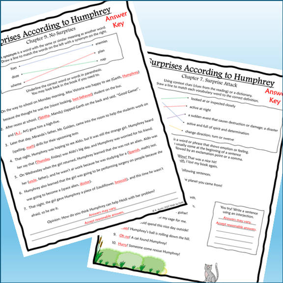 Humphrey Novel Study Bundle