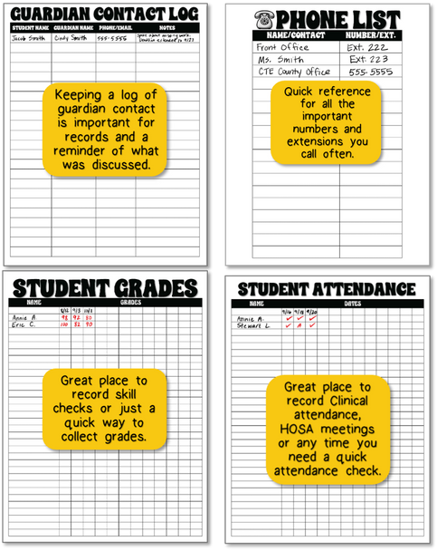 THE ULTIMATE 2025-2026 HEALTH SCIENCE TEACHER PLANNER- PDF PRINTABLE VERSION