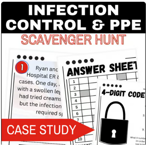 Infection Control & PPE Activity | Case Study | High School Health Science Infection Control & PPE Activity | Case Study | High School Health Science