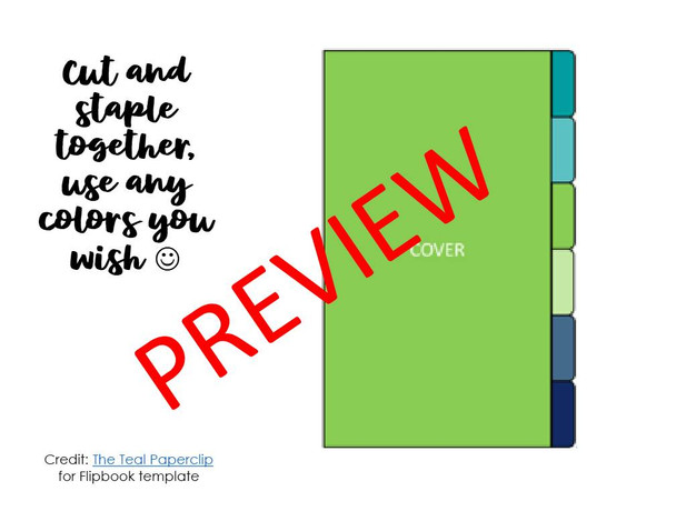 Nutrition Essential Nutrients Mini Tab Book for Teens in Middle & High School