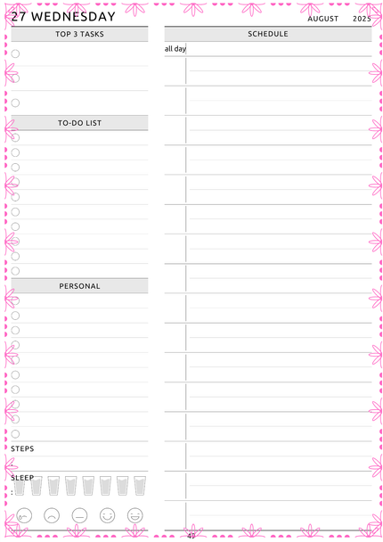 2025-2026 Teacher Planner Printable | 164 Pages | August Start | Lesson Plans, Attendance, Grade Tracker, To-Do Lists