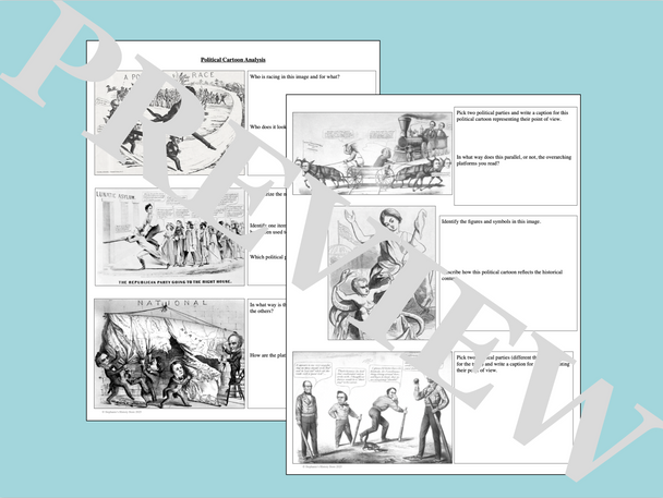 The Election of 1860 Primary Source and Political Cartoon Analysis Activity The Election of 1860 Primary Source and Political Cartoon Analysis Activity