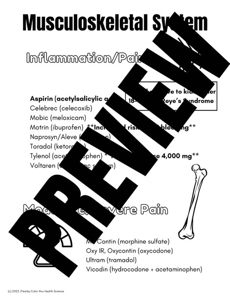 Color thru Musculoskeletal (Meds by System) Color thru Musculoskeletal (Meds by System)