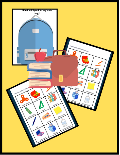 OT ST Back to School Working Memory Game for Auditory and Visual Memory Skills