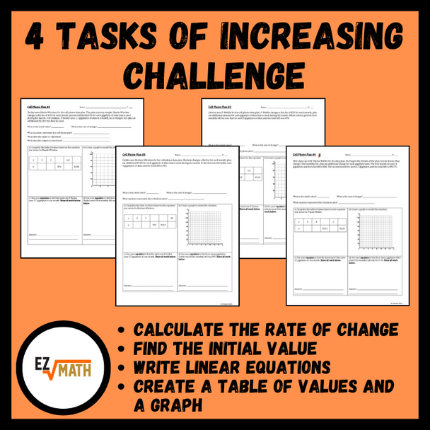 Cell Phone Plans: Writing & Using Linear Functions From Real-World Scenarios