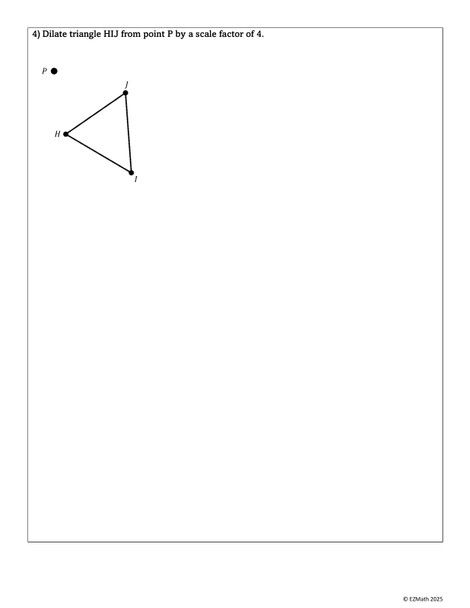 Geometry Construction Basics Practice - Dilations