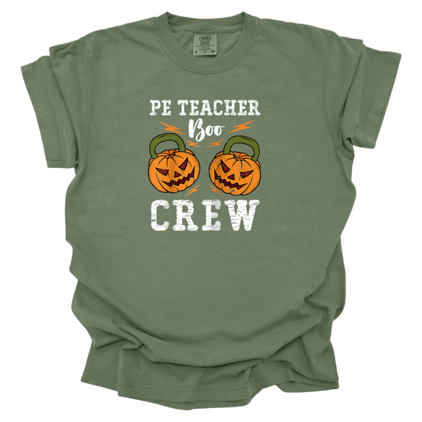 PE Teacher BOO Crew Comfort Colors T-Shirt