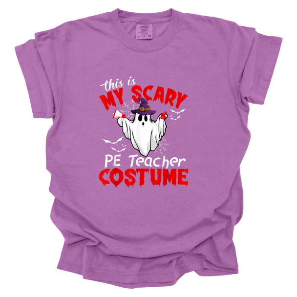 This is My Scary PE Teacher Costume Comfort Colors T-Shirt