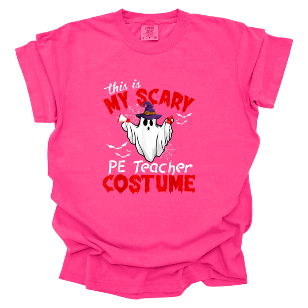 This is My Scary PE Teacher Costume Comfort Colors T-Shirt