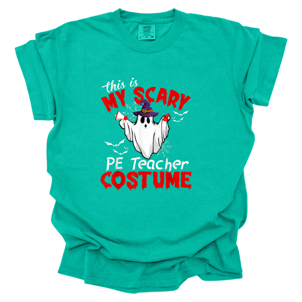 This is My Scary PE Teacher Costume Comfort Colors T-Shirt