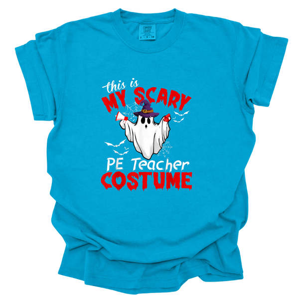 This is My Scary PE Teacher Costume Comfort Colors T-Shirt