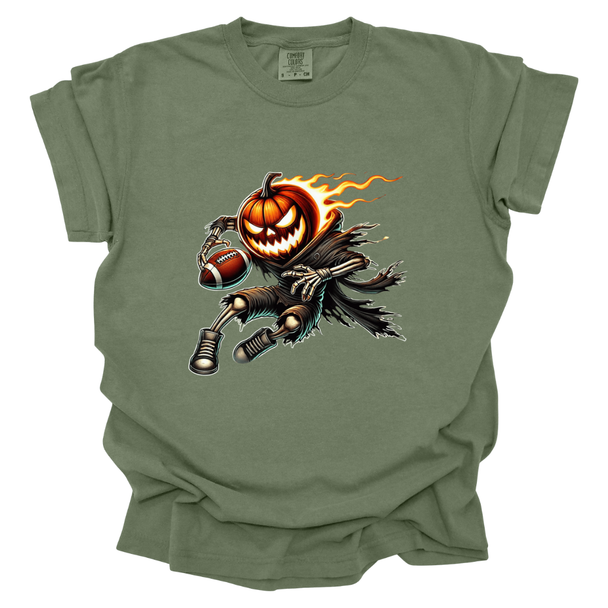 Football Halloween Comfort Colors T-Shirt
