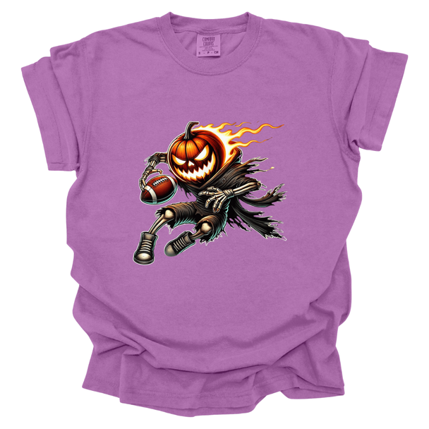 Football Halloween Comfort Colors T-Shirt