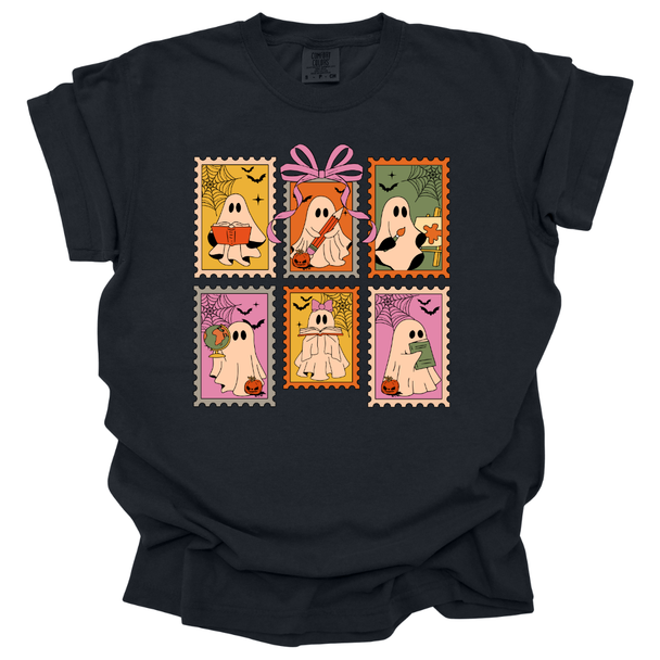 Vintage Teacher Ghosts Comfort Color T-Shirts
