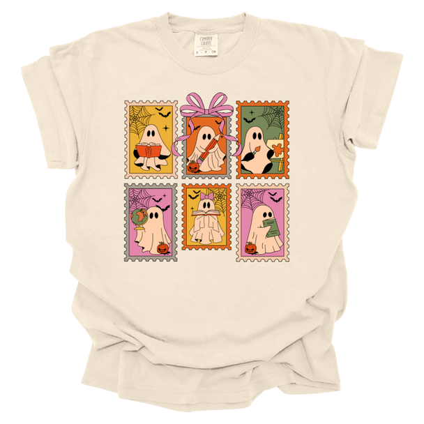 Vintage Teacher Ghosts Comfort Color T-Shirts