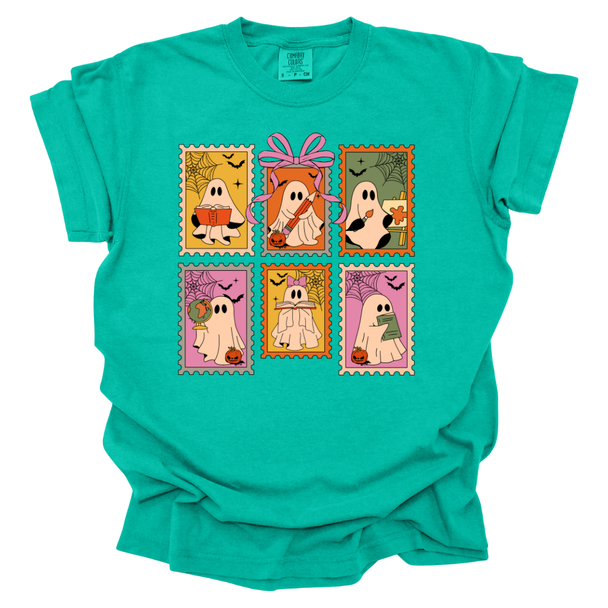 Vintage Teacher Ghosts Comfort Color T-Shirts