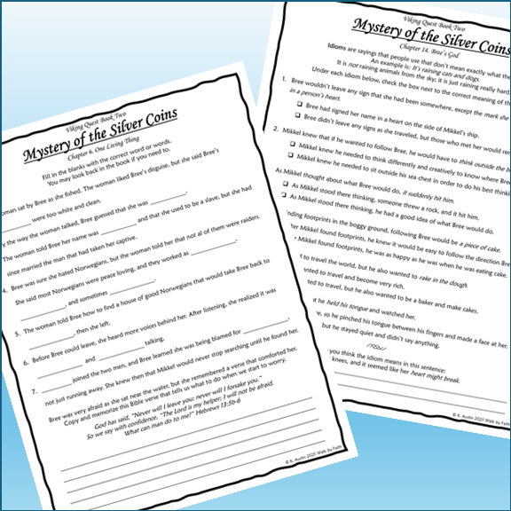 Mystery of the Silver Coins Viking Quest Book Two Novel Study