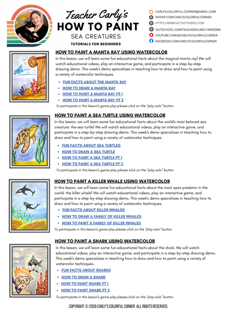How to Paint Sea Creatures Using Watercolor for Beginners