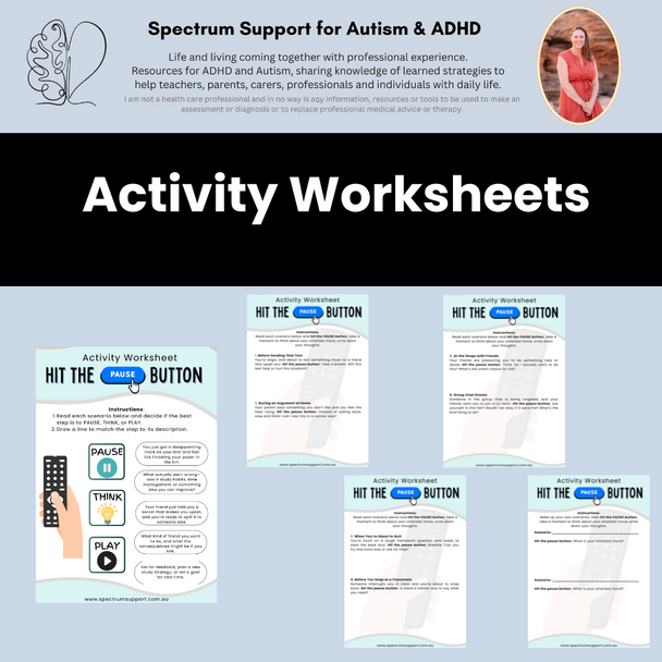 Hit Pause Button Impulse Control Pause Think Make smart Choices Control Behavior