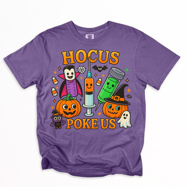 Hocus "Poke-us" Halloween Health Science Shirt - Comfort Colors Hocus "Poke-us" Halloween Health Science Shirt - Comfort Colors