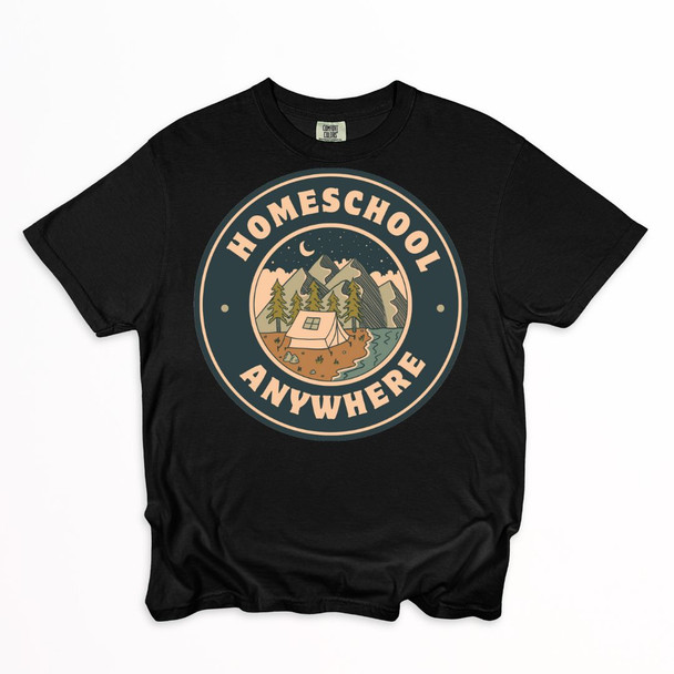 Homeschool Anywhere Shirt on Comfort Colors