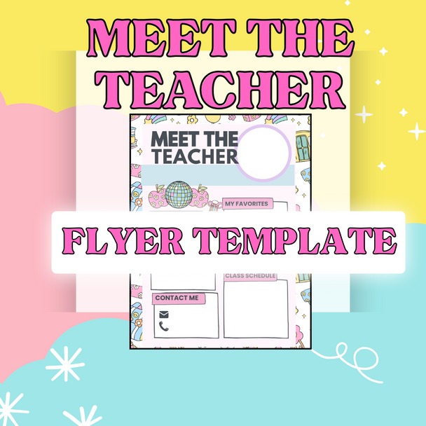 Meet the Teacher Flyer Template