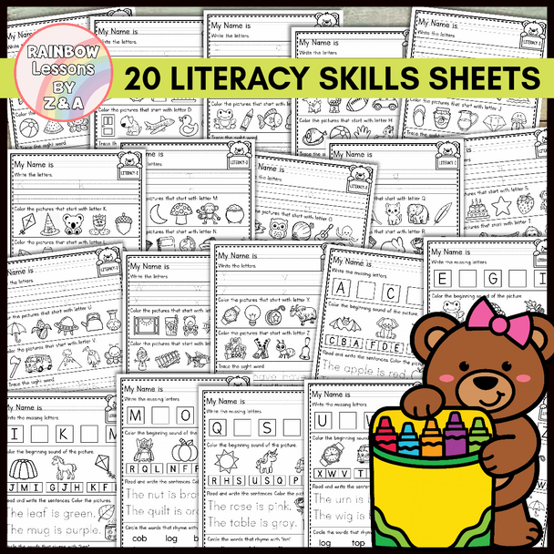 September Morning Work Kindergarten | Math and Literacy Centers | Fall Morning September Morning Work Kindergarten | Math and Literacy Centers | Fall Morning